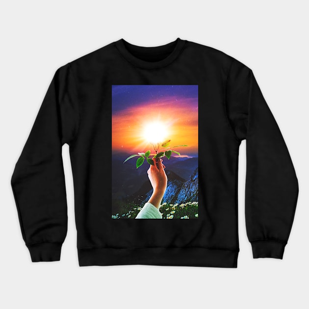 Holding The Sunset Crewneck Sweatshirt by SeamlessOo